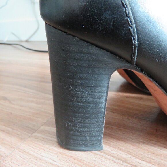 MADEWELL The Sutton Ankle Boots in Black Leather Minimalist Classic - Size US 8 - Picture 10 of 14